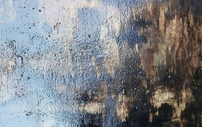 dark, wet colors for winter painting