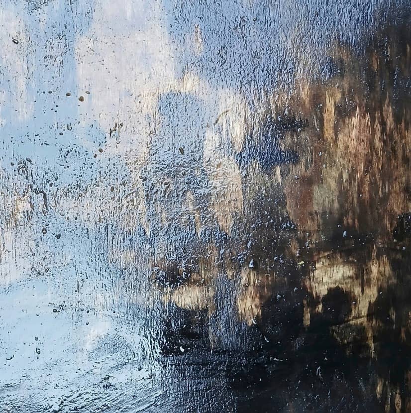 dark, wet colors for winter painting